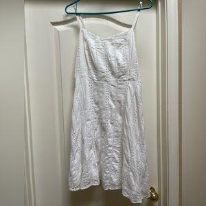White eyelet dress. Size M. Worn once.